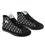BOOJI ITALY 4 EVER $ LOGO PATTERN MEN'S BLACK CANVAS SHOES
