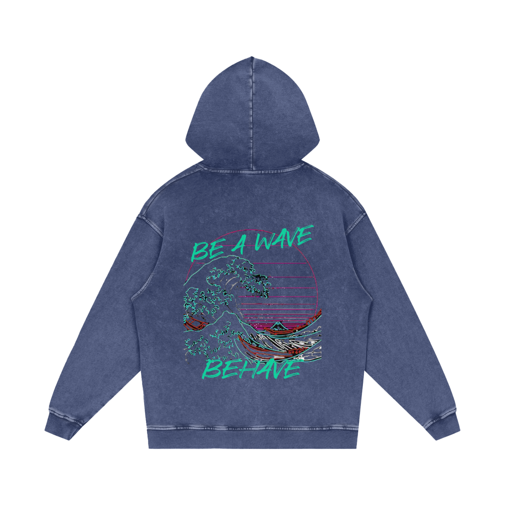 BOOJI ITALY BE A WAVE BEHAVE SNOW WASHED HOODIE