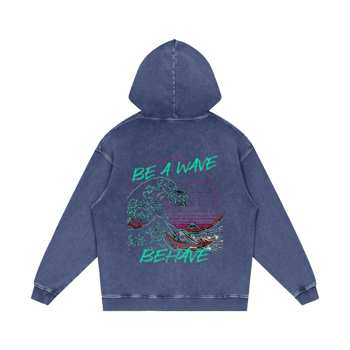 BOOJI ITALY BE A WAVE BEHAVE SNOW WASHED HOODIE