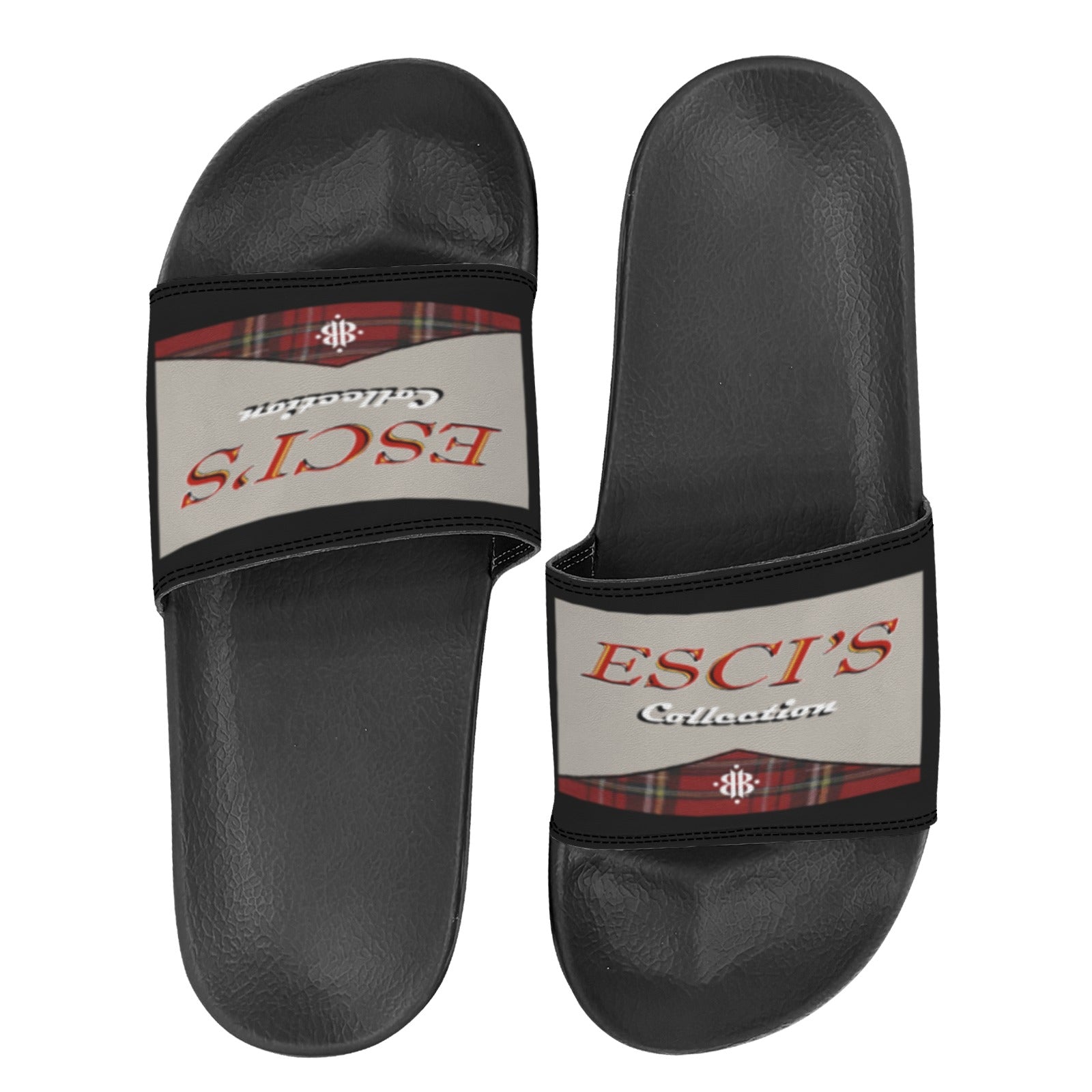 BOOJI ITALY ESCI'S COLLECTION WOMEN'S BLACK SOLE SLIDES