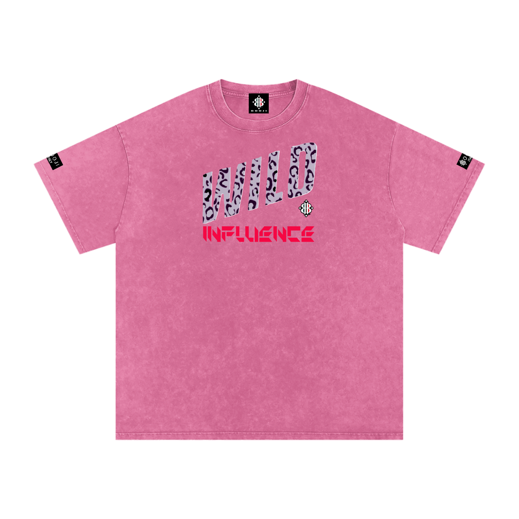 BOOJI ITALY WILD INFLUENCE Z-BACK SNOW WASHED T-SHIRT