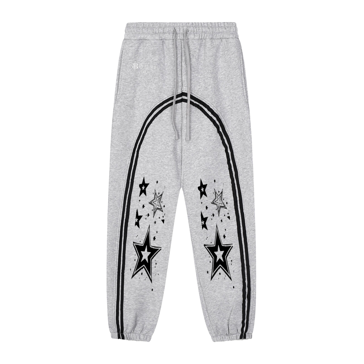 BOOJI ITALY WINGED 4EVER $ LOGO MEN'S FLEECE SWEATPANTS