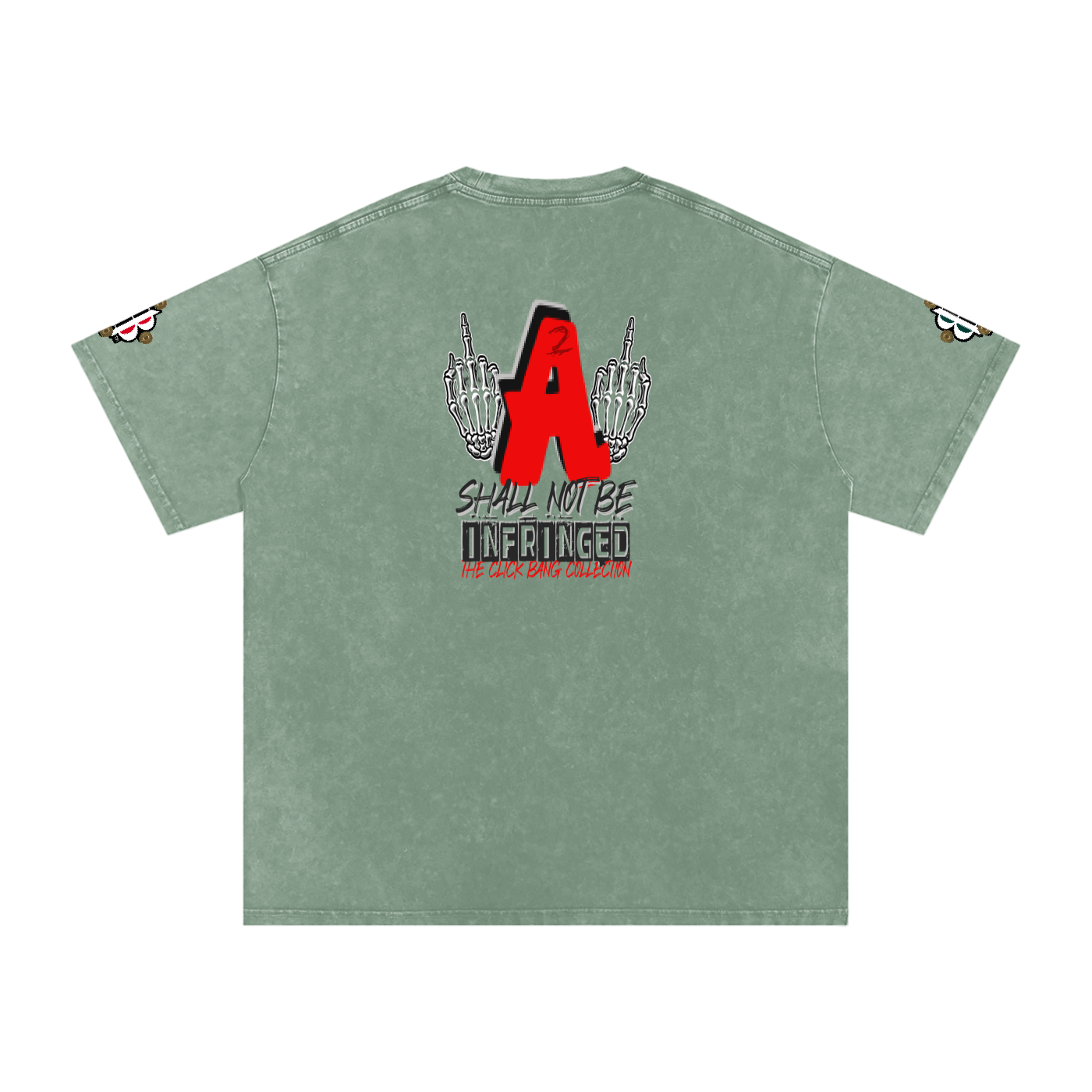 BOOJI ITALY CLICK BANG COLLECTION MENS SNOW WASHED T-SHIRT
