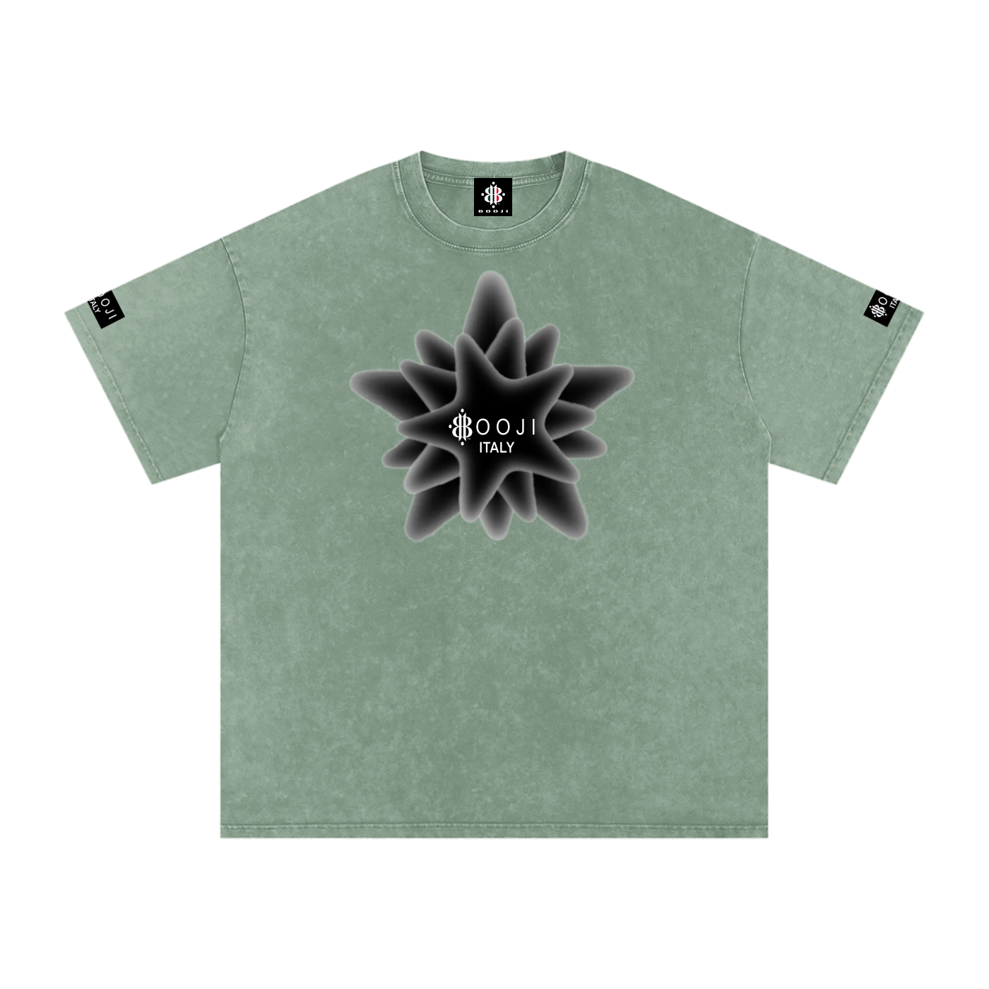 BOOJI ITALY MAGADIGS COLLECTION LOGO SNOW WASHED T-SHIRT