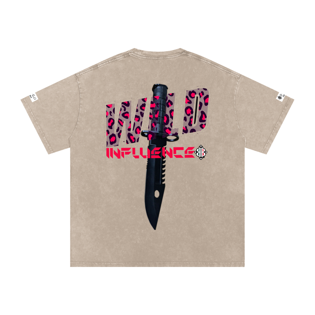 BOOJI ITALY "WILD INFLUENCE" LINE SNOW WASHED T-SHIRT