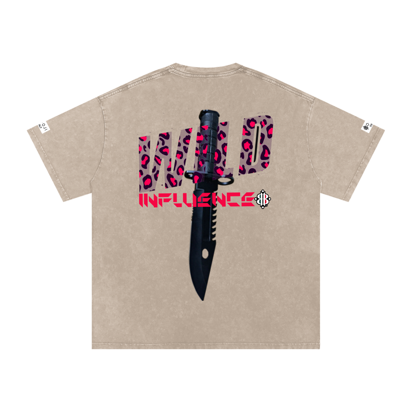 BOOJI ITALY "WILD INFLUENCE" LINE SNOW WASHED T-SHIRT