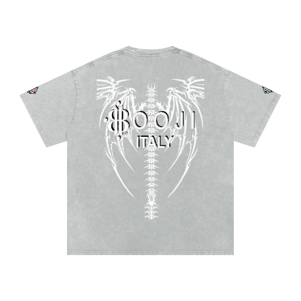 BOOJI ITALY "DXXD IN LOVE" LINE SNOW WASHED T-SHIRT