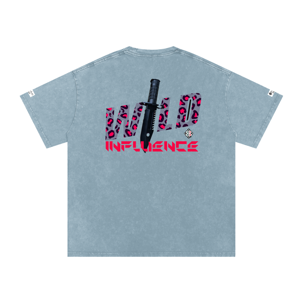 BOOI ITALY WILD INFLUENCE KNIFED SNOW WASHED T-SHIRT