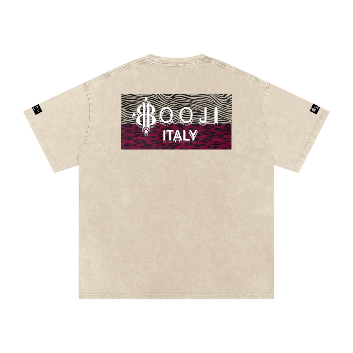 BOOJI ITALY WILD INFLUENCE COLLECTION SNOW WASHED T-SHIRT