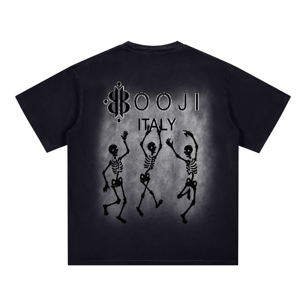 BOOJI ITALY DXXD IN LOVE LOGO MONKEY WASHED T-SHIRT