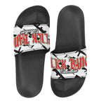BOOJI ITALY CLICK BANG COLLECTION IN WHITE WOMEN'S BLACK SOLE SLIDES