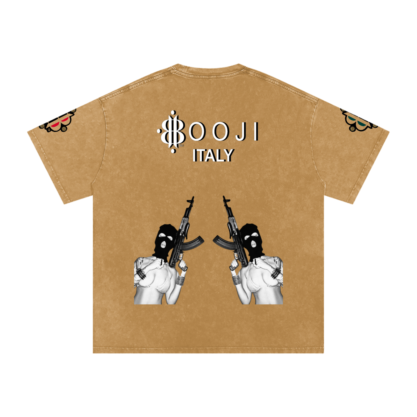 BOOJI ITALY BITE THA BULLET SNOW WASHED T-SHIRT