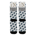 BOOJI ITALY LOCK IN COLLECTION IN BOOJI BEIGE MEN'S WHITE TUBE SOCKS