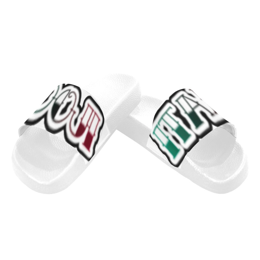 BOOJI TATTOO LOGO SLIDES Women's Slide Sandals(Model 057)