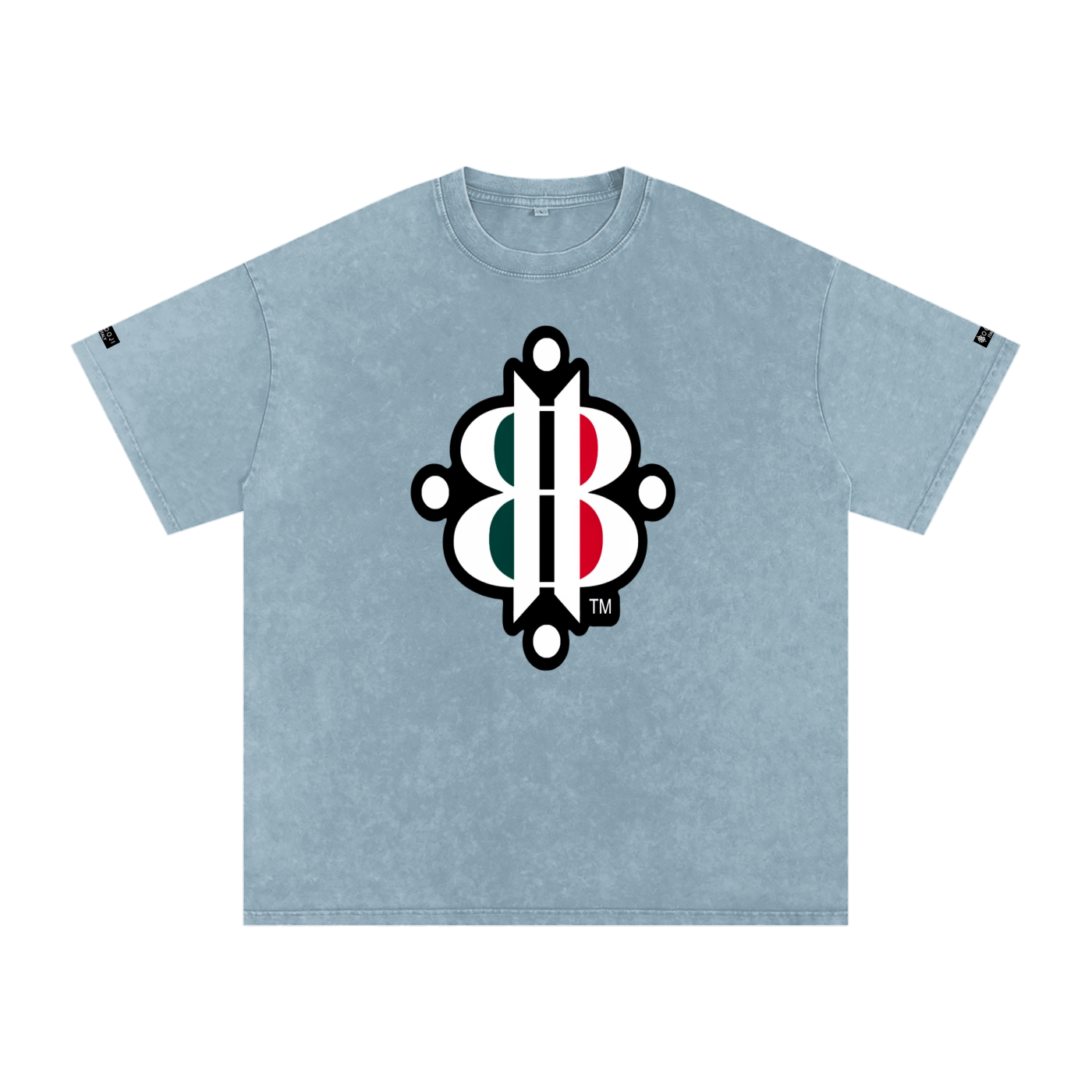 BOOJI ITALY "FLY DENIM MFR." SNOW WASHED T-SHIRT