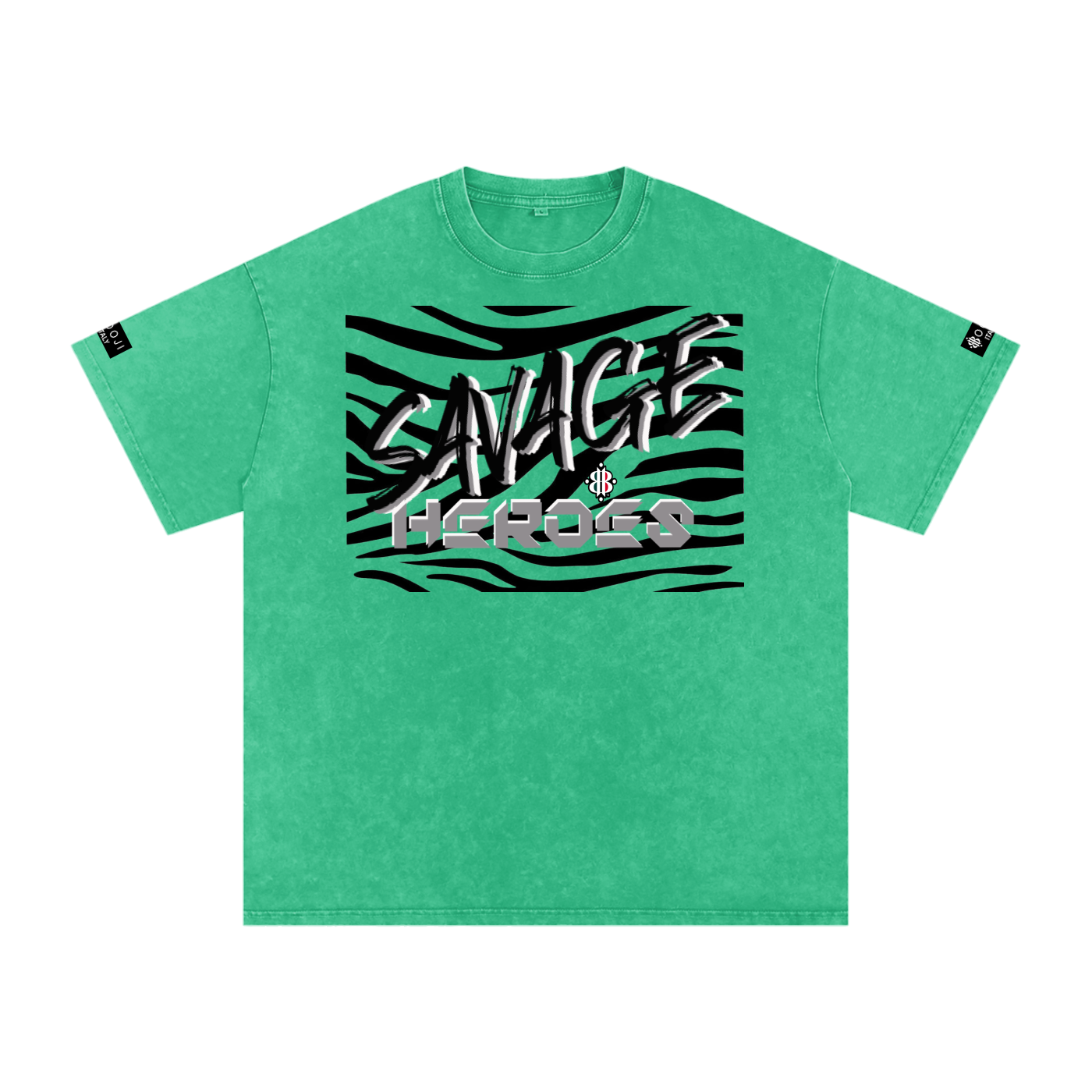 BOOJI ITALY "SAVAGE HEROES" SNOW WASHED T-SHIRT