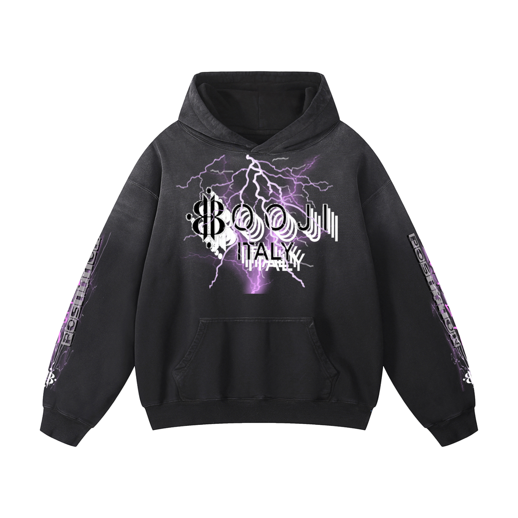 BOOJI ITALY "SUPER POSITION" HEAVY SUNFADED HOODIE