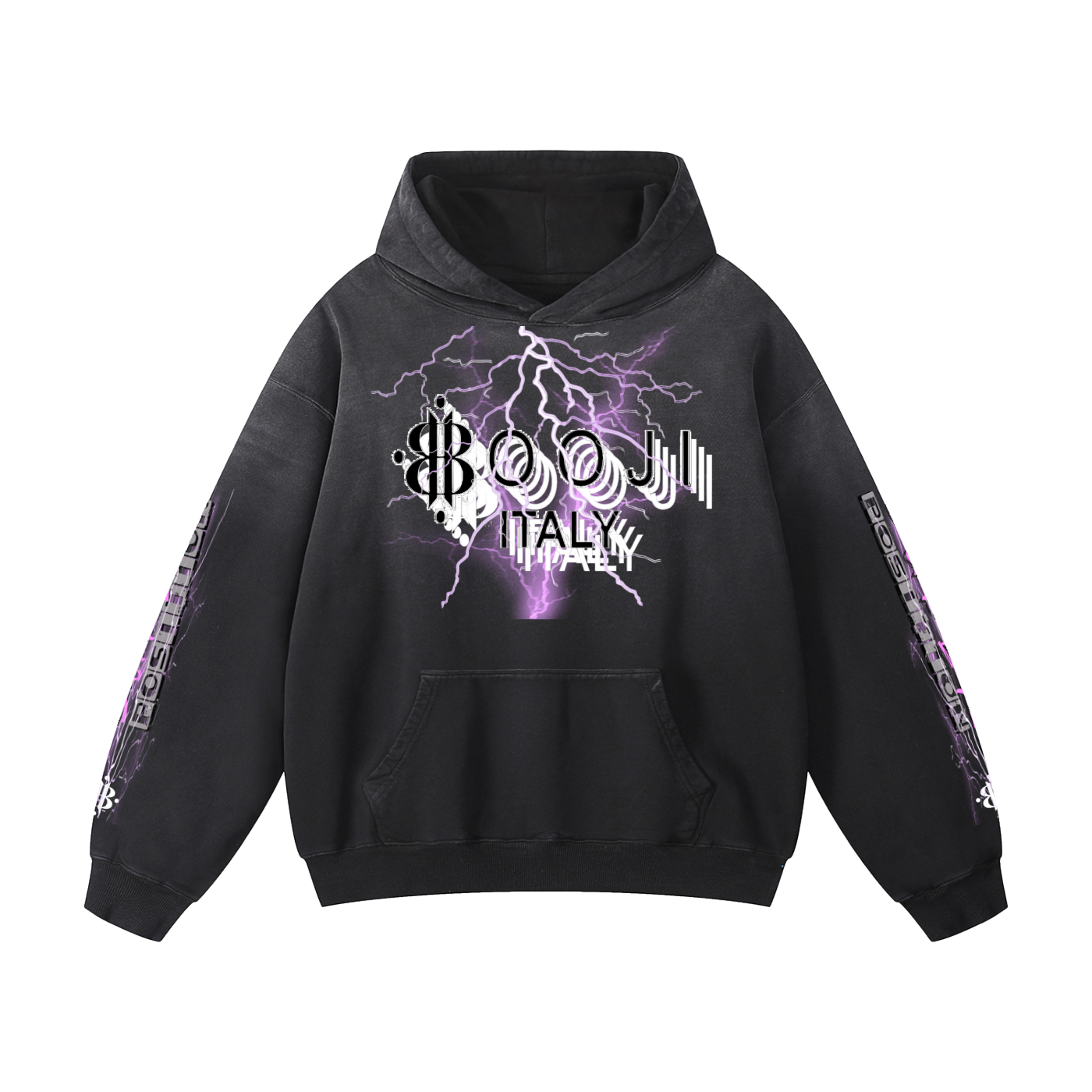 BOOJI ITALY "SUPER POSITION" HEAVY SUNFADED HOODIE