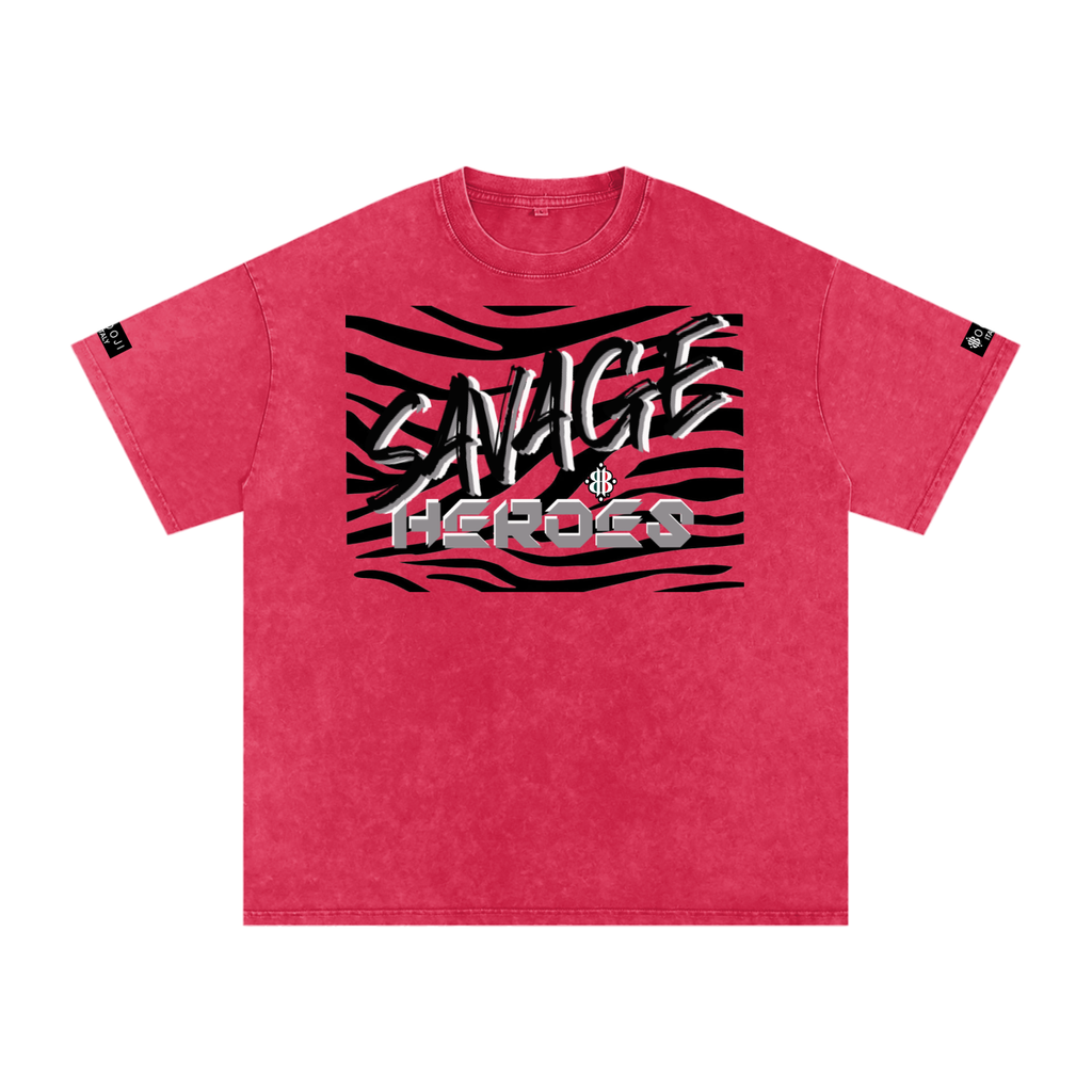 BOOJI ITALY "SAVAGE HEROES" SNOW WASHED T-SHIRT