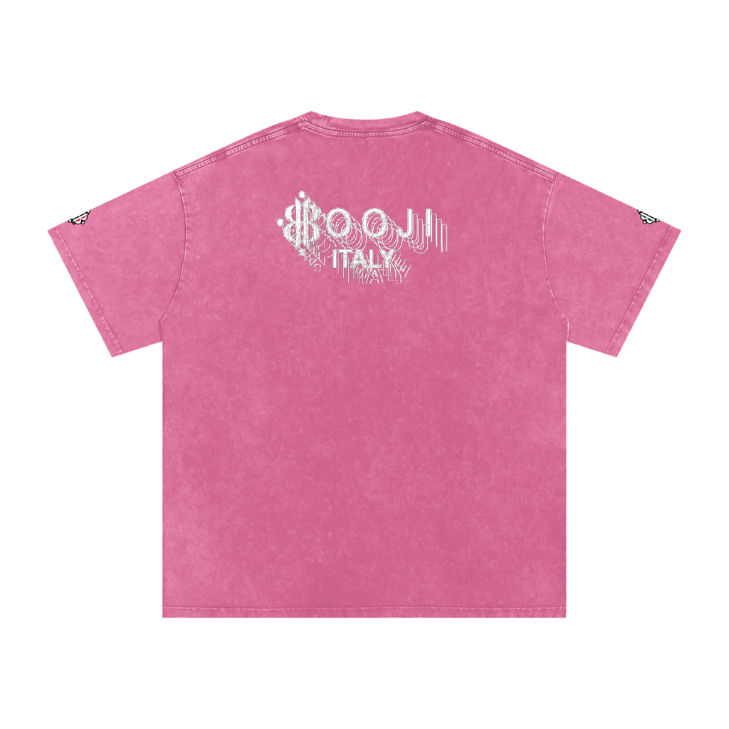 BOOJI ITALY "BE A WAVE, BEHAVE." SNOW WASHED T-SHIRT