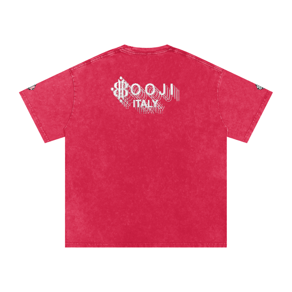 BOOJI ITALY "BE A WAVE, BEHAVE." SNOW WASHED T-SHIRT