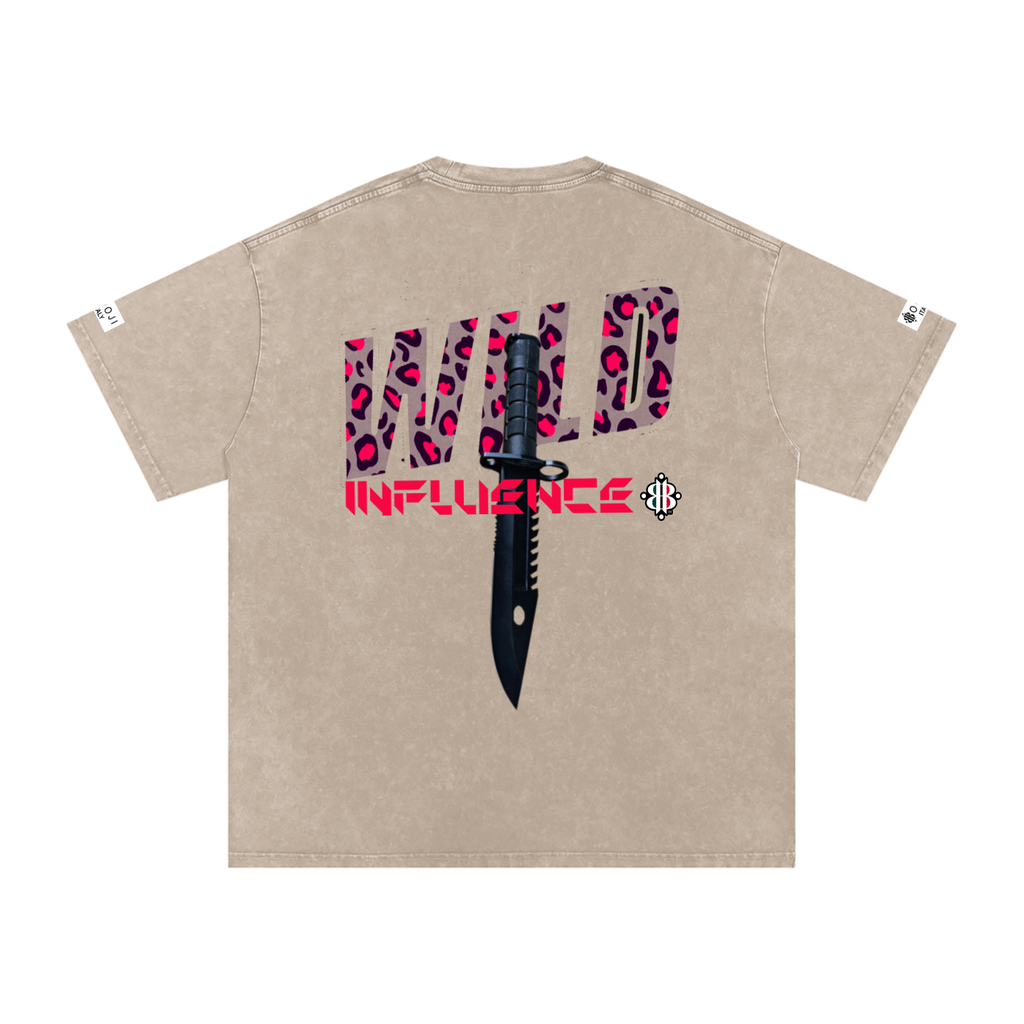 BOOJI ITALY WILD INFLUENCE KNIFE SNOW WASHED T-SHIRT
