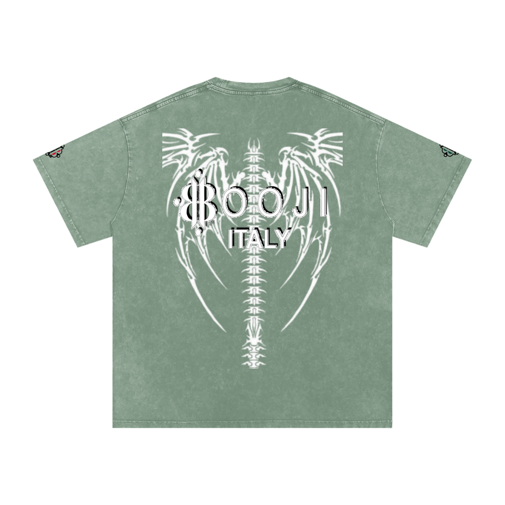 BOOJI ITALY "DXXD IN LOVE" LINE SNOW WASHED T-SHIRT