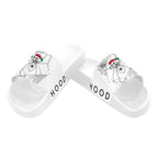 BOOJI ITALY MOLLYHOOD COLLECTION WOMEN'S WHITE SOLE SLIDES