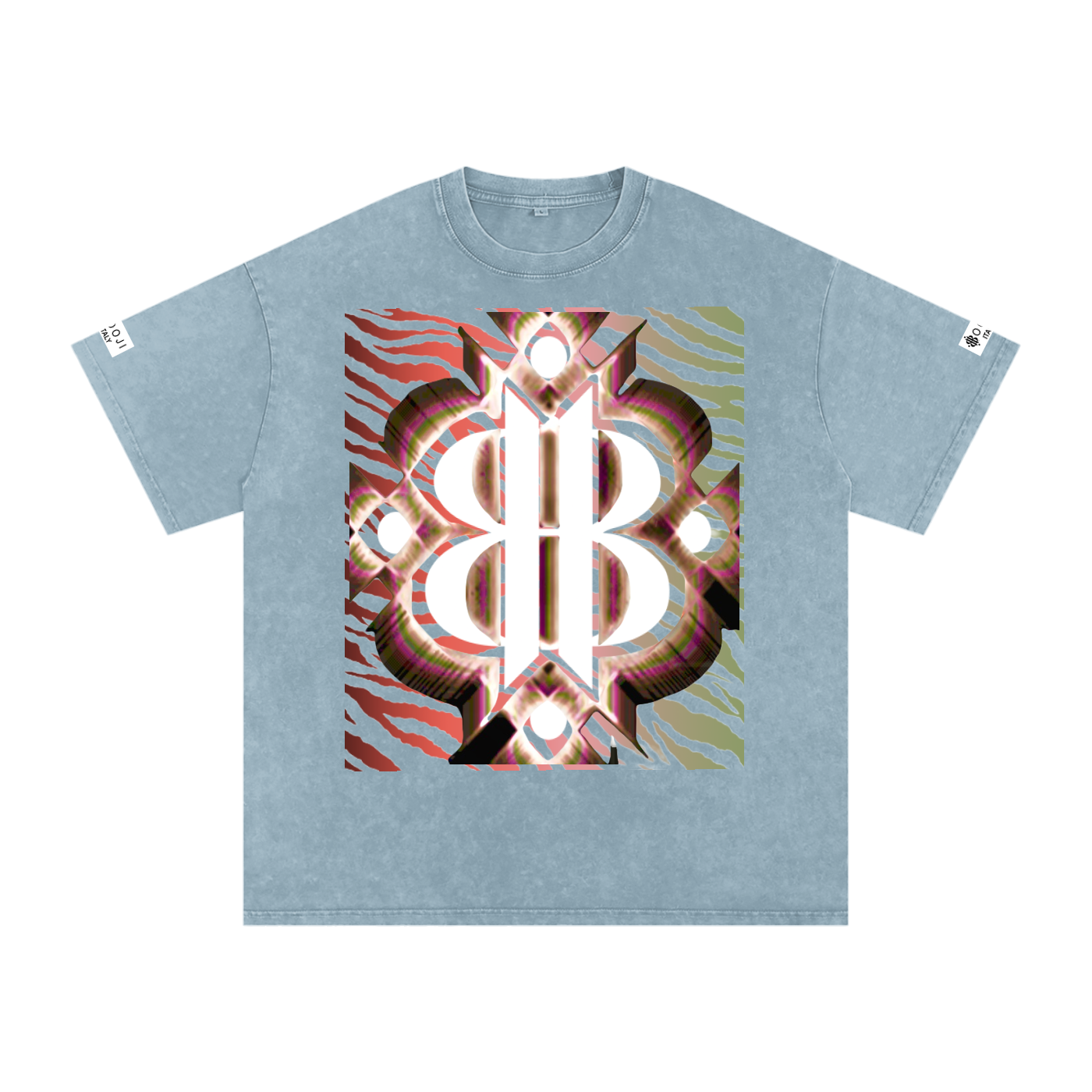 BOOJI ITALY "WILD INFLUENCE" LINE SNOW WASHED T-SHIRT