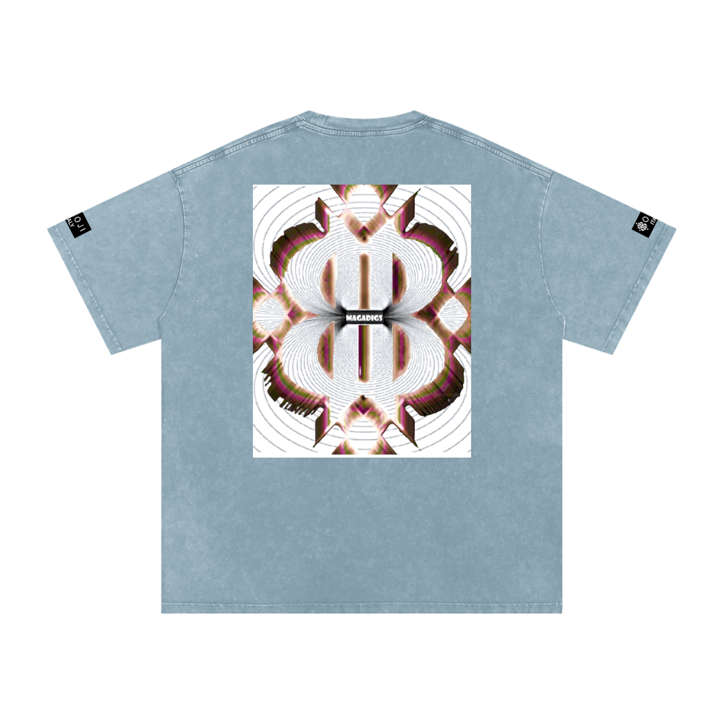 BOOJI ITALY MAGADIGS COLLECTION LOGO SNOW WASHED T-SHIRT