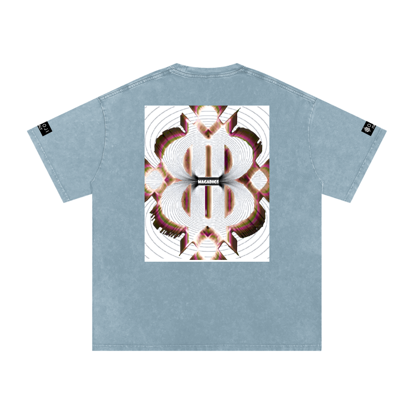 BOOJI ITALY MAGADIGS COLLECTION LOGO SNOW WASHED T-SHIRT