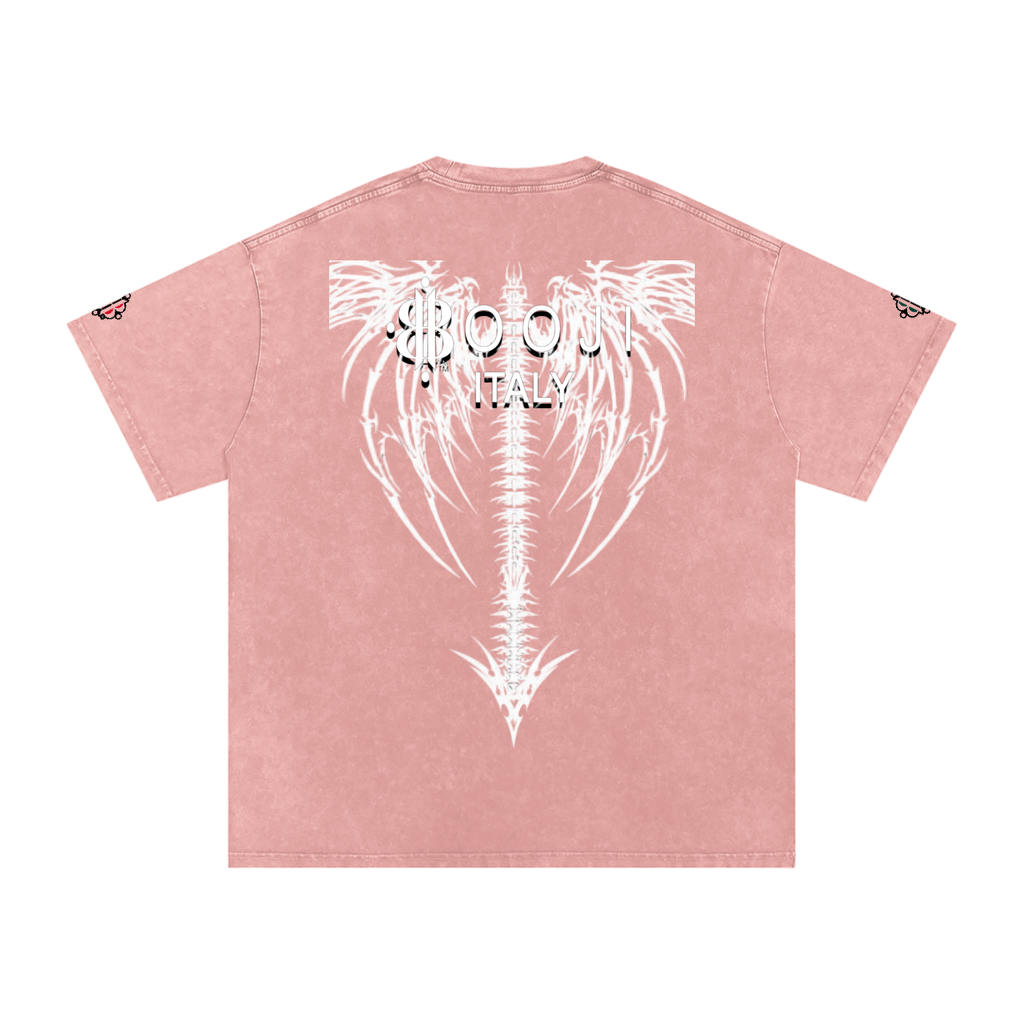 BOOJI ITALY DXXD IN LOVE BUTTERFLIES SNOW WASHED T-SHIRT