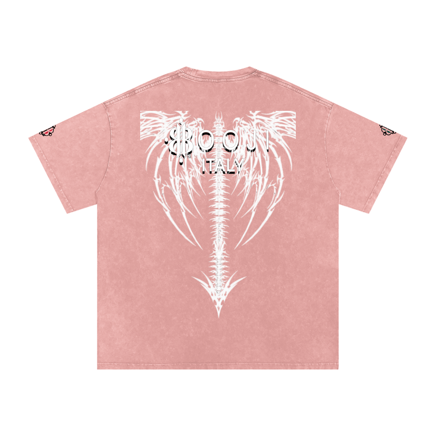 BOOJI ITALY DXXD IN LOVE BUTTERFLIES SNOW WASHED T-SHIRT