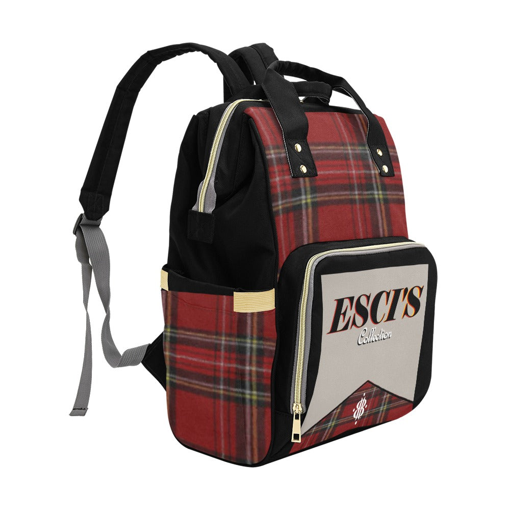 BOOJI ITALY ESCI'S COLLECTION CANVAS & LEATHER DELUXE BACKPACK