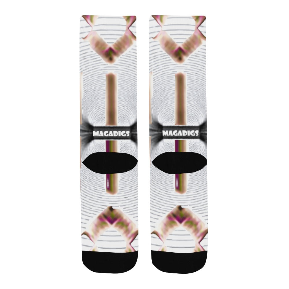 BOOJI ITALY ETA PRIMO LOGO BLACK TUBE SOCKS Men's Custom Socks