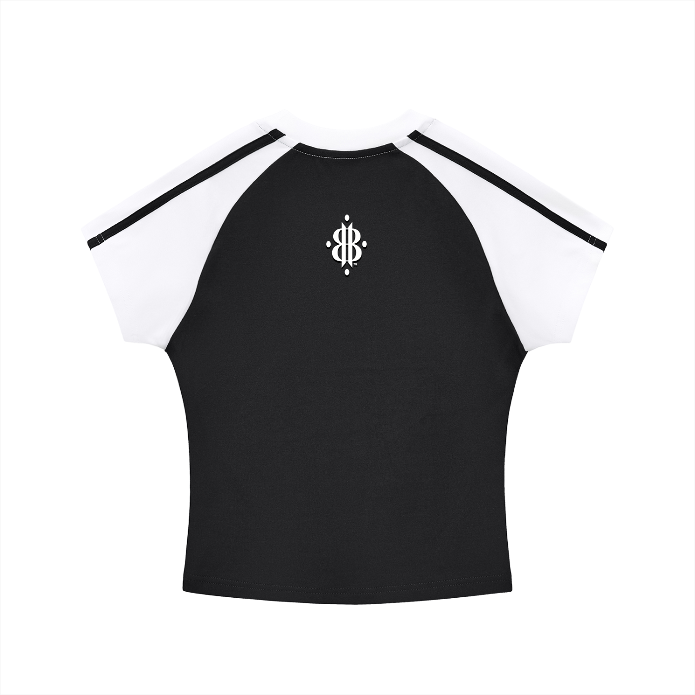 BOOJI ITALY LOGO WOMEN'S CONTRAST STRIPED RAGLAN T-SHIRT