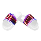 BOOJI ITALY OPEN SIGN COLLECTION MEN'S WHITE SOLE SLIDES