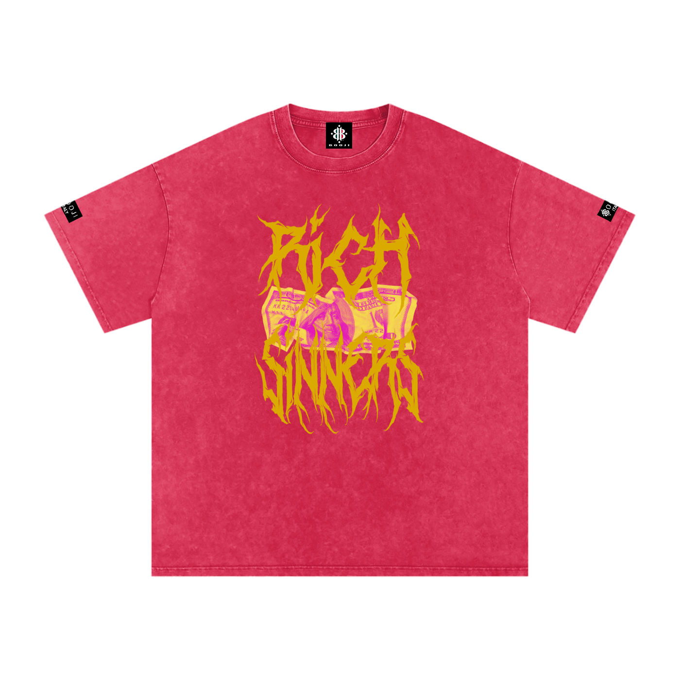 BOOJI ITALY RICH SINNERS SNOW WASHED T-SHIRT