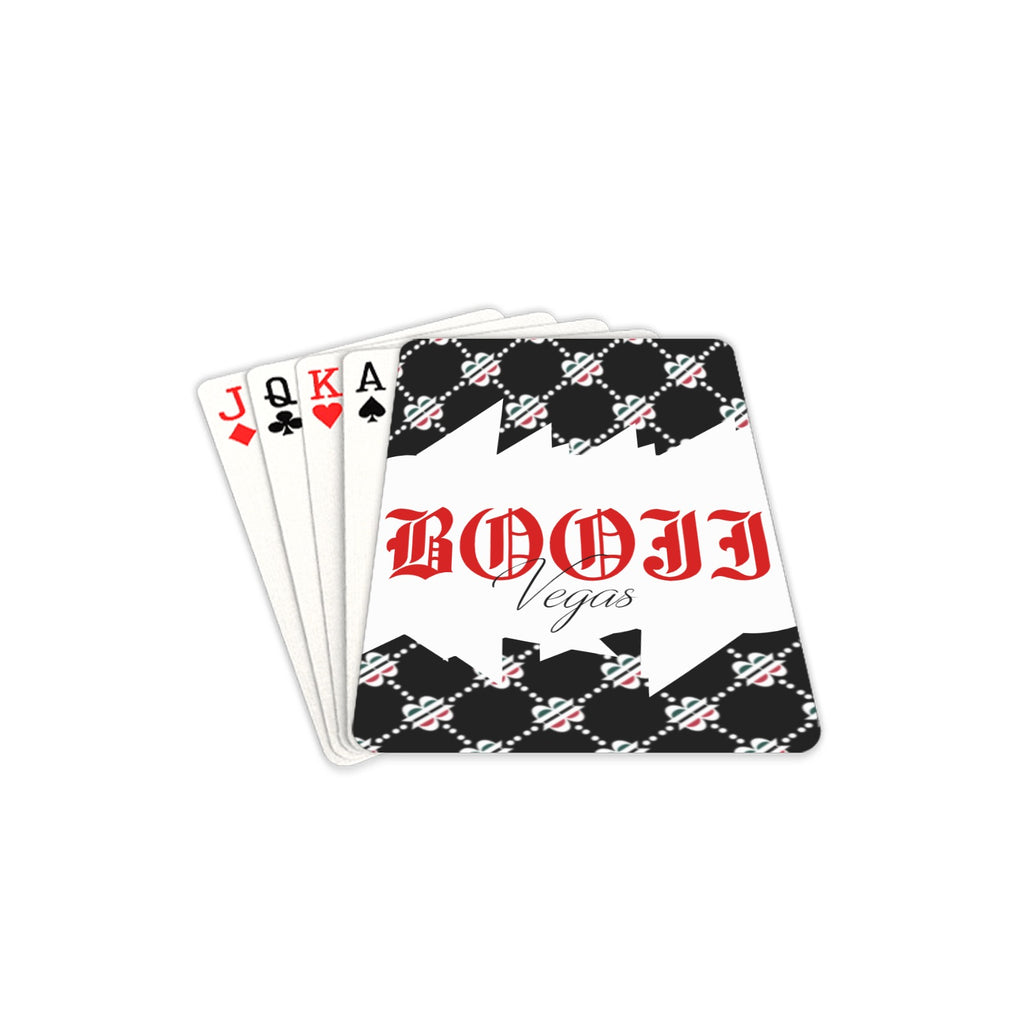 BOOJI ITALY LOGO PATTERN "VEGAS STYLE" PLAYING CARDS 2.5"x3.5"