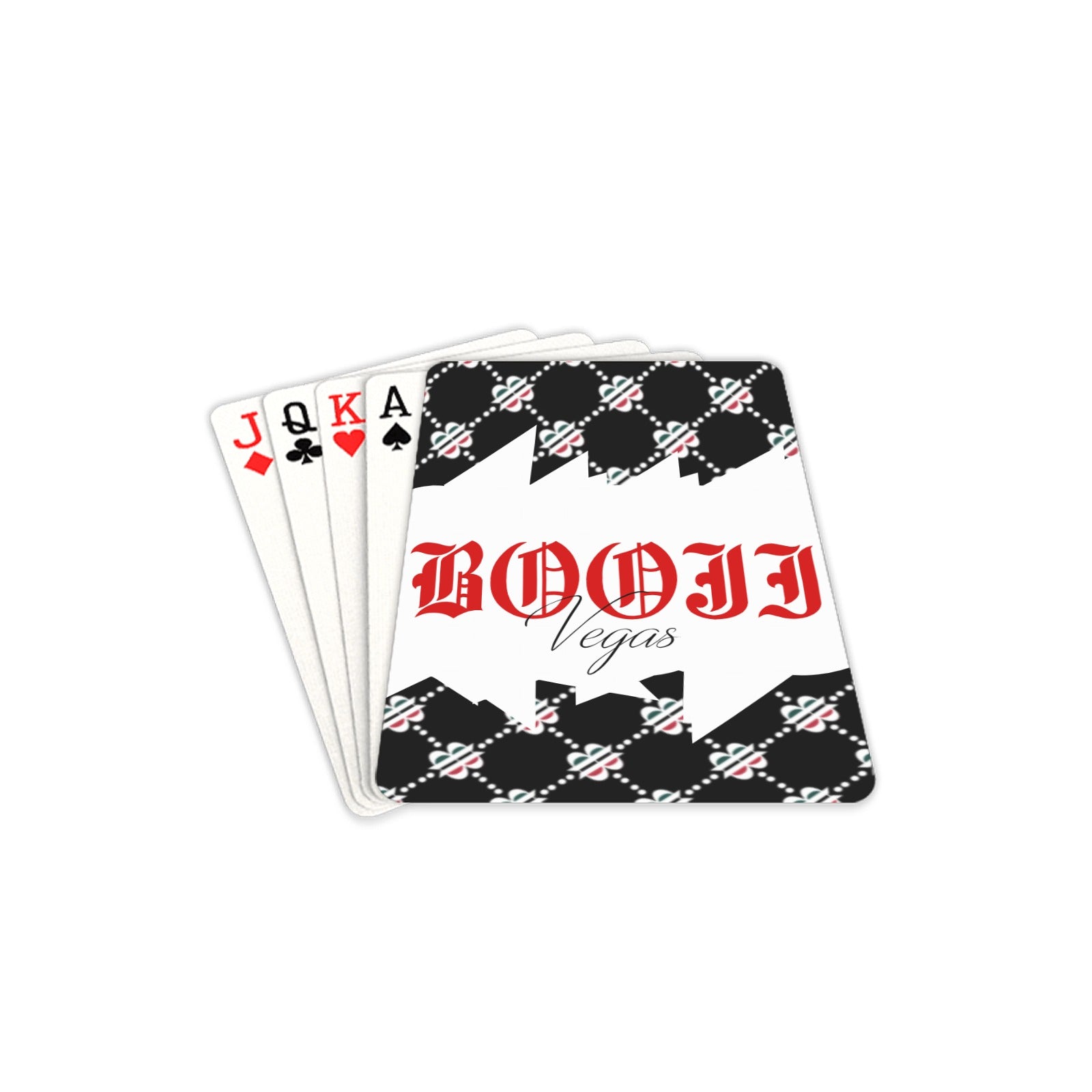 BOOJI ITALY LOGO PATTERN "VEGAS STYLE" PLAYING CARDS 2.5"x3.5"