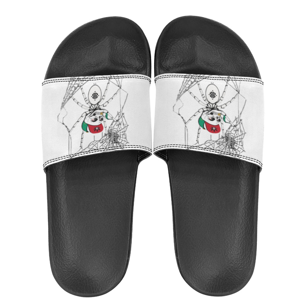 BOOJI ITALY MOLLYHOOD COLLECTION MEN'S BLACK SOLE SLIDES Custom Men's One-piece Slippers