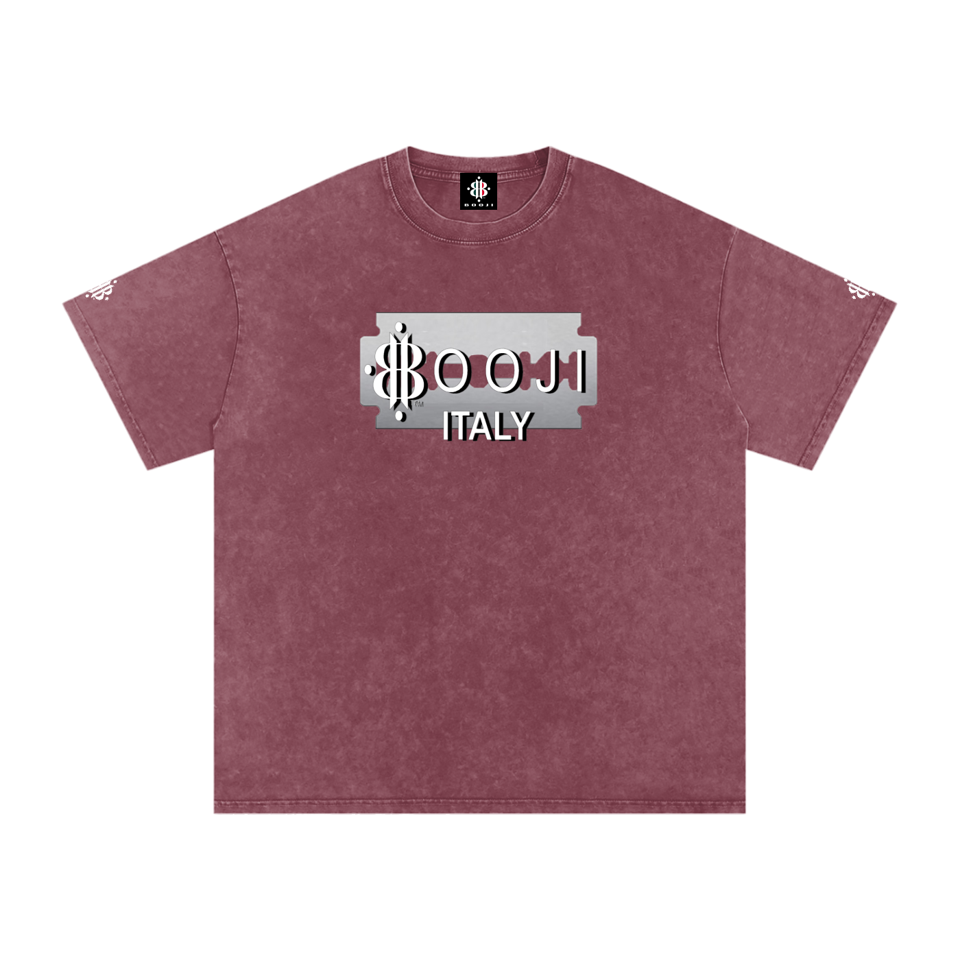 BOOJI ITALY SUPER POSITION COLLECTION RAZORS EDGE SNOW WASHED T-SHIRT
