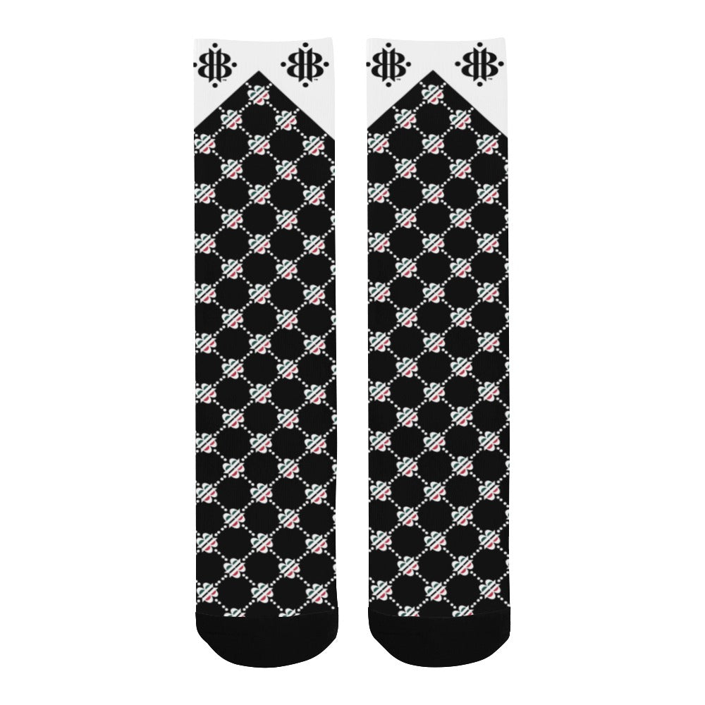 BOOJI LOGO PATTERN Men's Custom Socks
