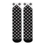 BOOJI ITALY 4 EVER $ LOGO PATTERN JESTER MEN'S BLACK SOCKS