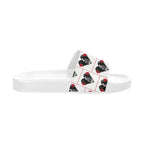 BOOJI ITALY DXXD IN LOVE COLLECTION MEN'S WHITE SOLE SLIDES