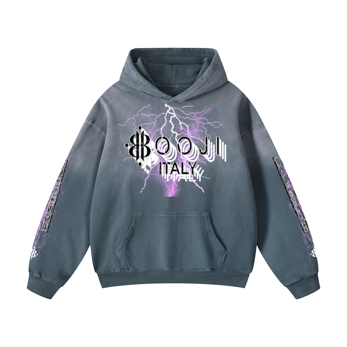 BOOJI ITALY "SUPER POSITION" HEAVY SUNFADED HOODIE