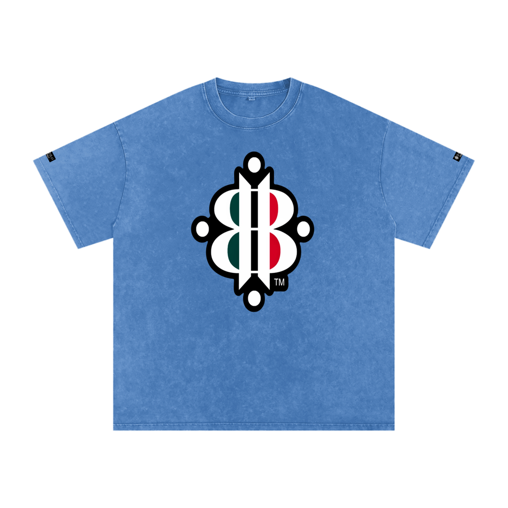 BOOJI ITALY "FLY DENIM MFR." SNOW WASHED T-SHIRT