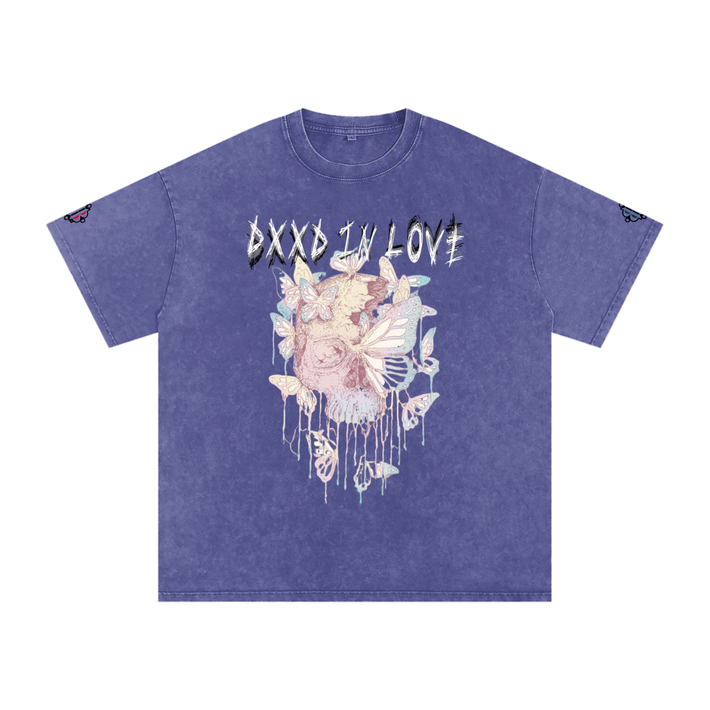 BOOJI ITALY "DXXD IN LOVE" LINE SNOW WASHED T-SHIRT