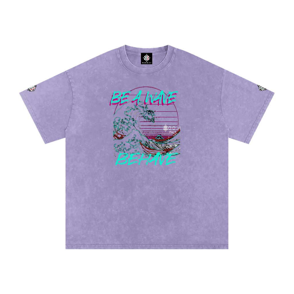 BOOJI ITALY BE A WAVE BEHAVE SNOW WASHED T-SHIRT