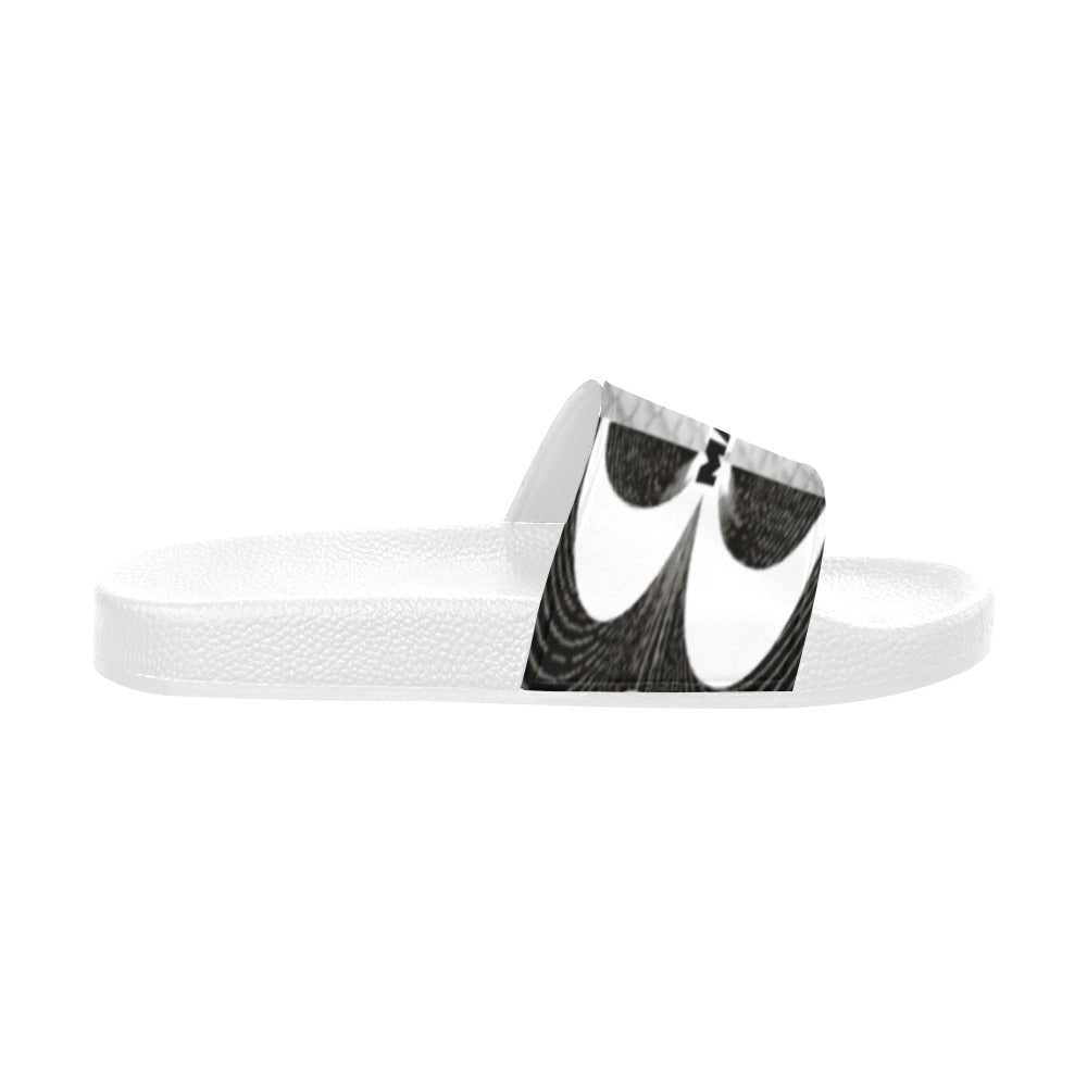 BOOJI ITALY MAGADIGS COLLECTION WOMEN'S WHITE SOLE SLIDES